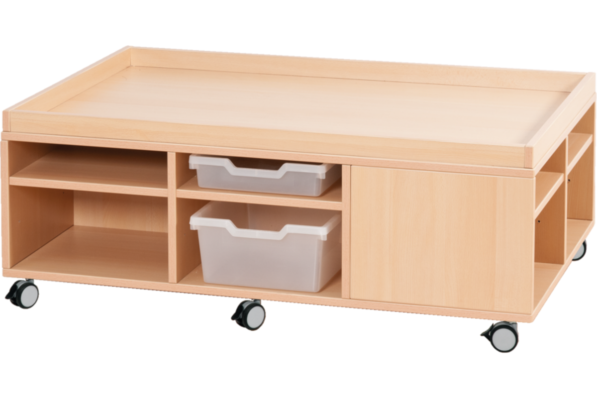 Speel- en materiaalkast, beuken, 120 x 81 x 44 cm