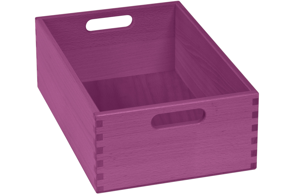 Bak tbv materialkast 6503023 en 6503024, gebeitst, 23x35x12cm, lila