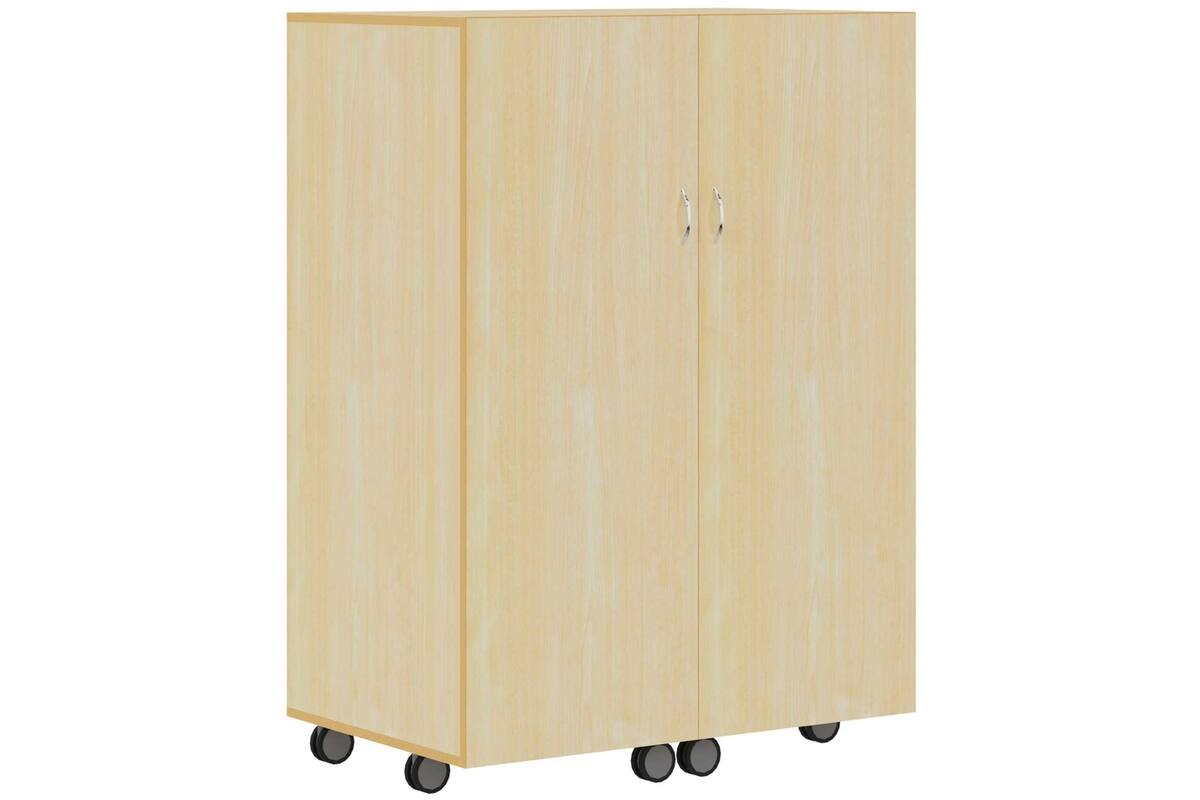 Klapkast Uni ahorn verrijdbaar, 105 x 68 x 146 cm