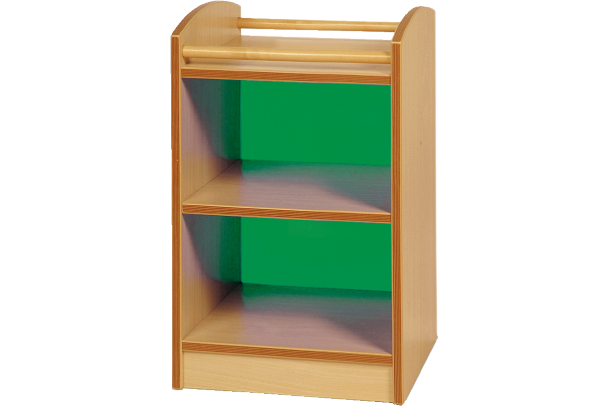 Kast Pamini met gekleurde acryl achterwand, 51 × 40 × 64 cm
