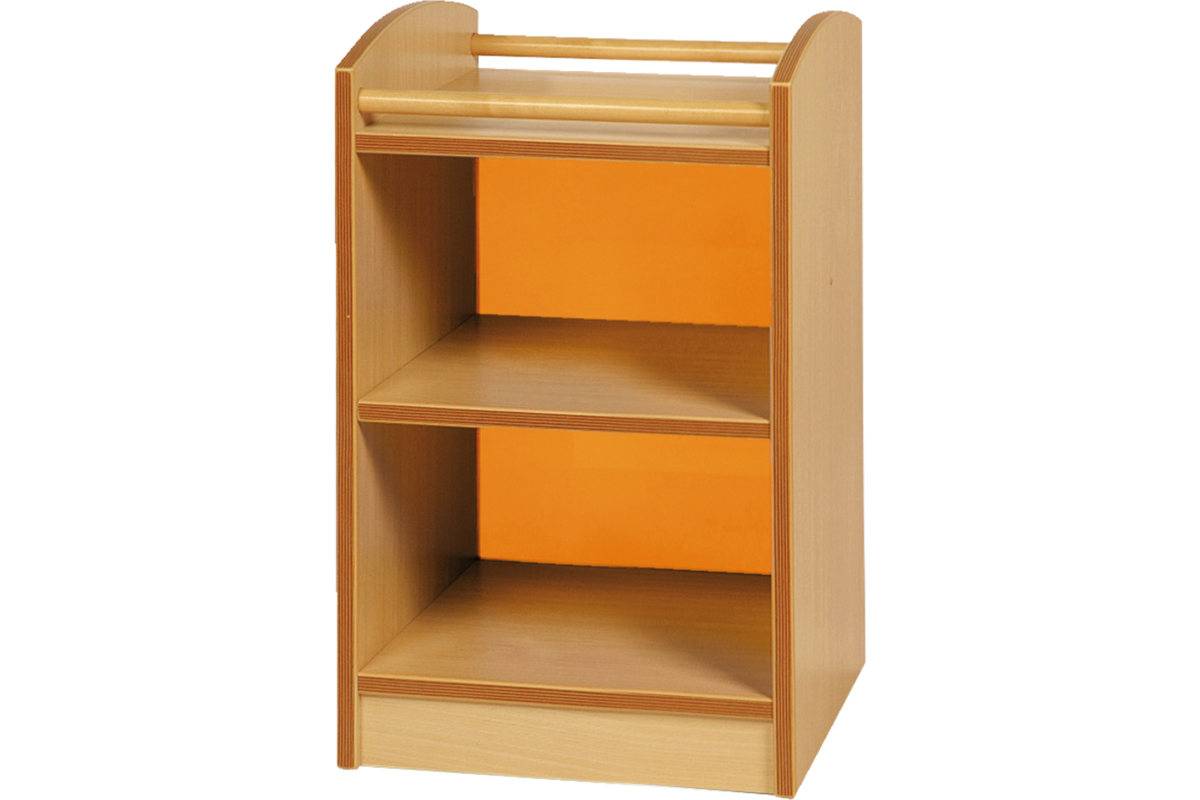 Kast Pamini met gekleurde acryl achterwand, 51 × 40 × 64 cm