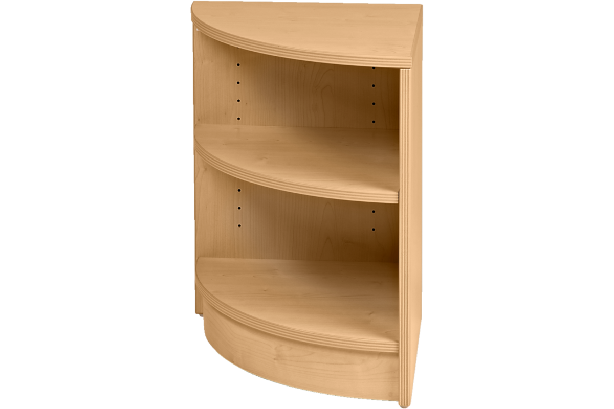 Kast Pamini open, hoek 90 graden, beuken, 40 x 40 x 56 cm.