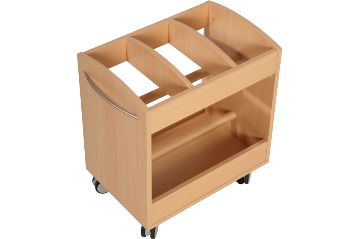 Bouwmattenwagen Lotte, beuken, 59 x 40 x 66 cm