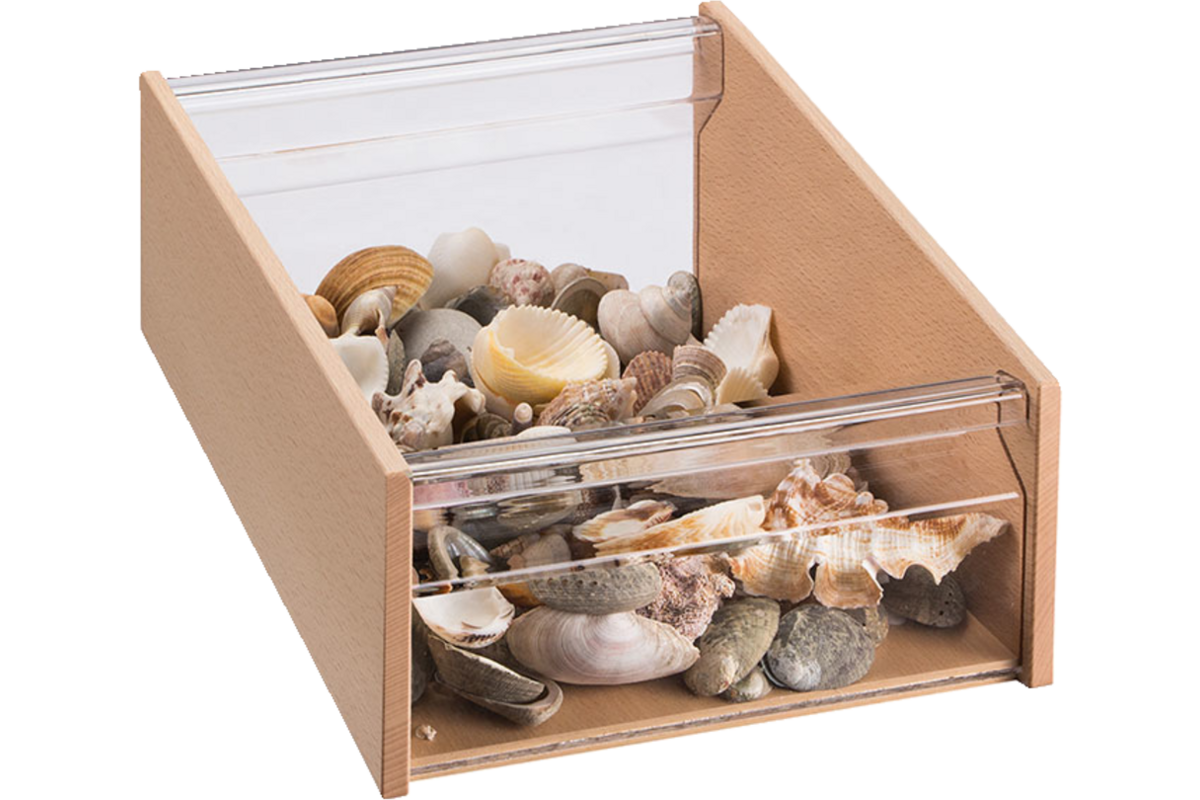 RoomCube materiaalkist met Acrylglasraampjes