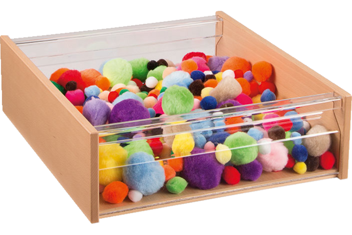 RoomCube materiaalkist met Acrylglasraampjes, breed, 10,3 cm hoog