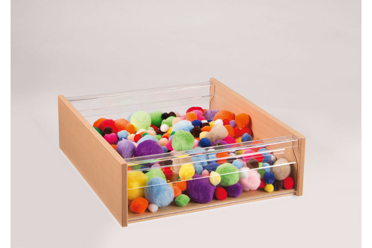 RoomCube materiaalkist met Acrylglasraampjes, breed, 10,3 cm hoog