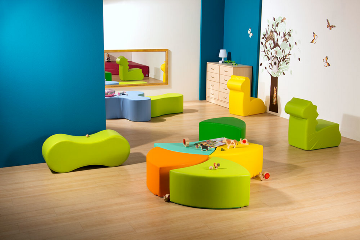 Gekleurde bloemkussens