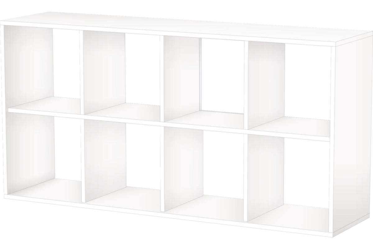Vakkenkast met 8 vakken, 160 x 40 x 80 cm
