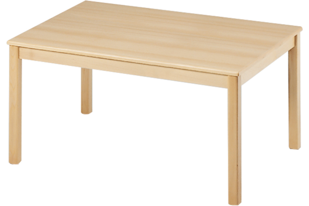 Tafel rechthoekig 120 × 80 cm, ahorn , hoogte A1- 46 cm