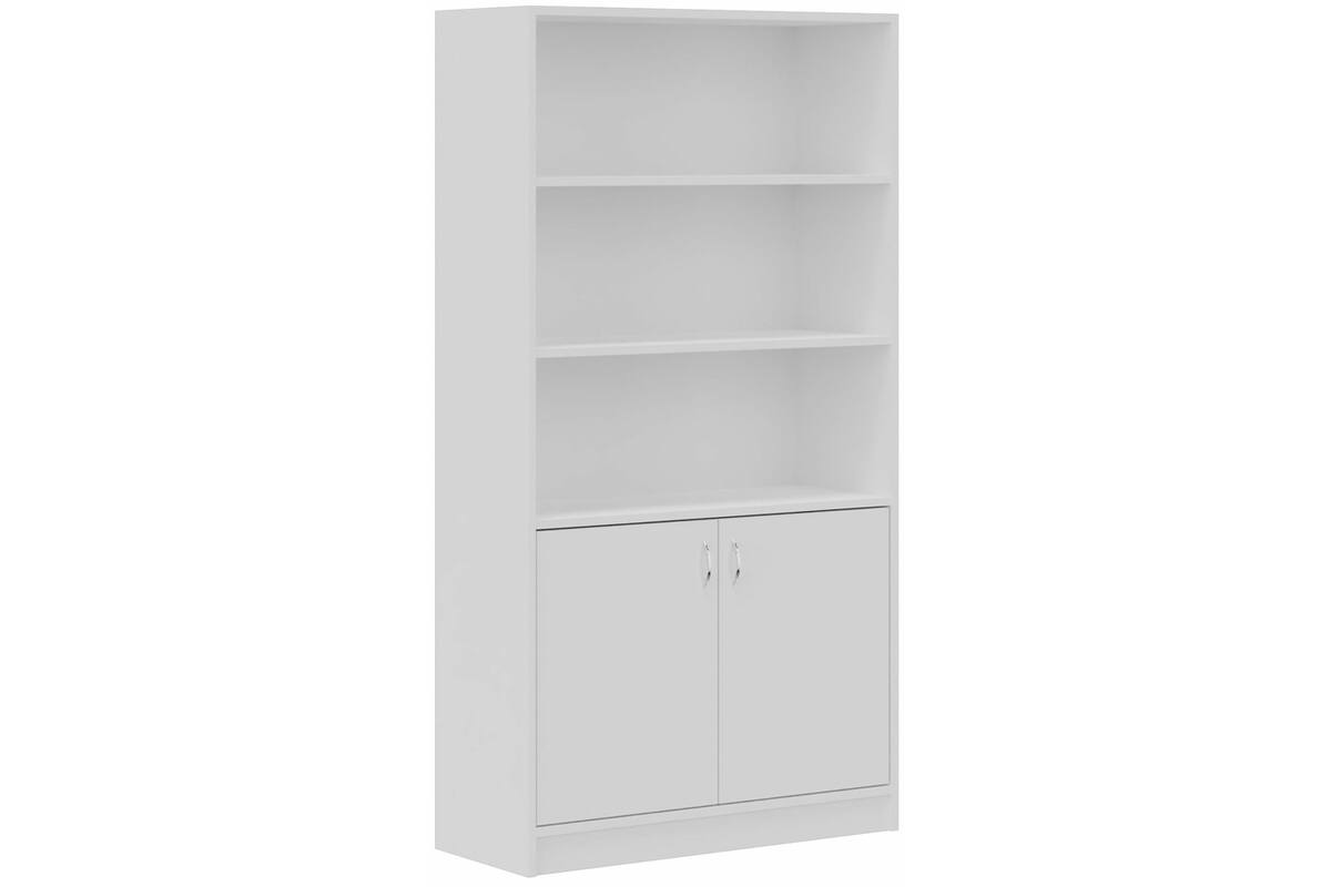 Kast hoog, Wit, 100 cm breed, 188,5 cm hoog