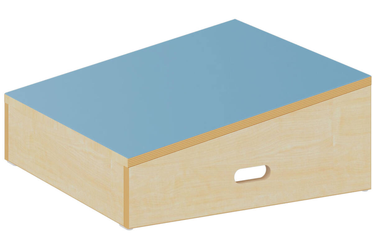 Speelpodium Ahorn | helling hoog blauw