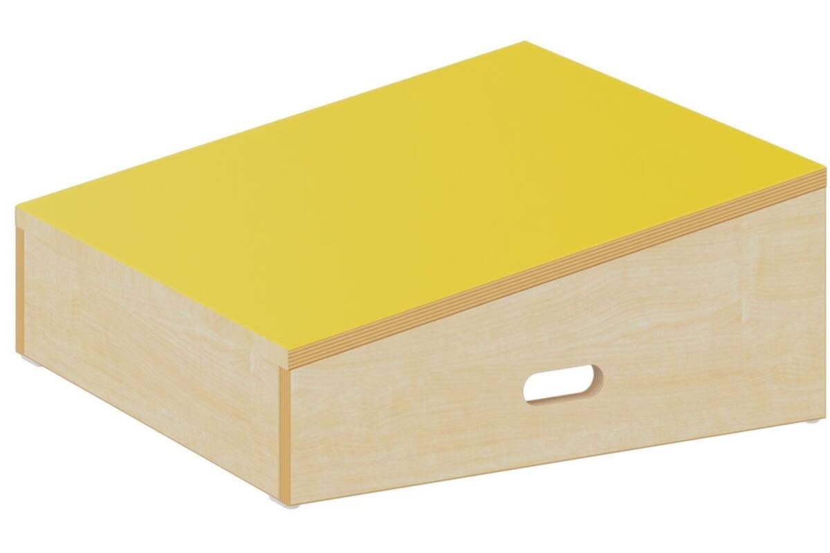 Speelpodium Ahorn |  helling hoog geel