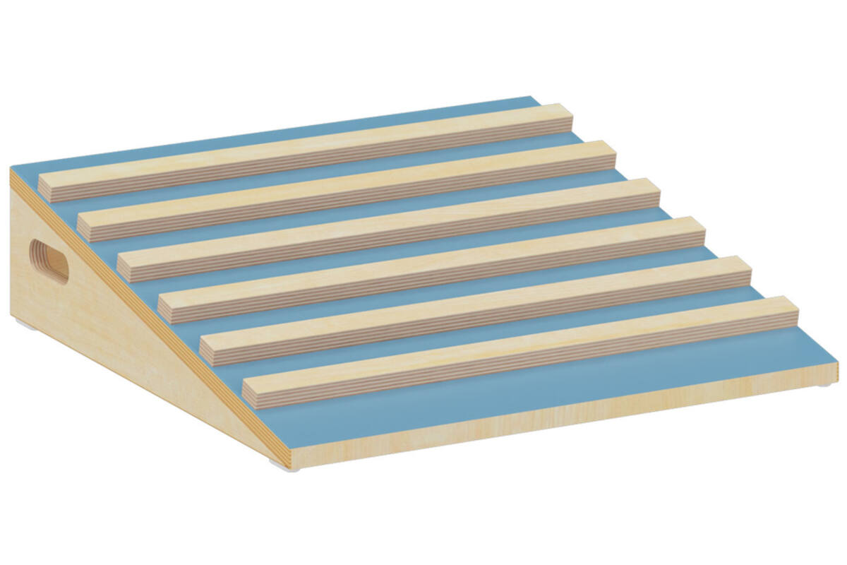 Speelpodium Ahorn |  ladderhelling blauw