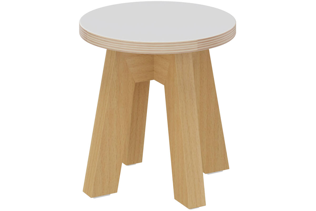 Kowidu krukjes hoogte 26cm, beuken/wit