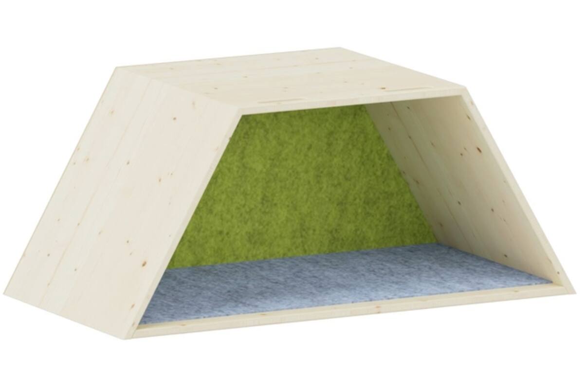 Lernwabe® Flip Halve honingraat  M, bod lichtblauw, achterw lichtgroen (incl. montage)