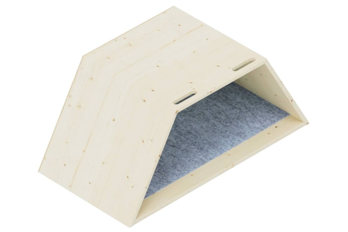 Lernwabe® Flip halve honingraat maat S, bodem lichtblauw/lichtgroen (incl. montage)