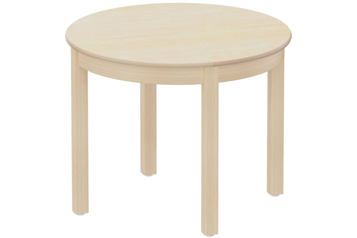 Tafel rond 80 cm Ahorn, hoogte D4=64 cm