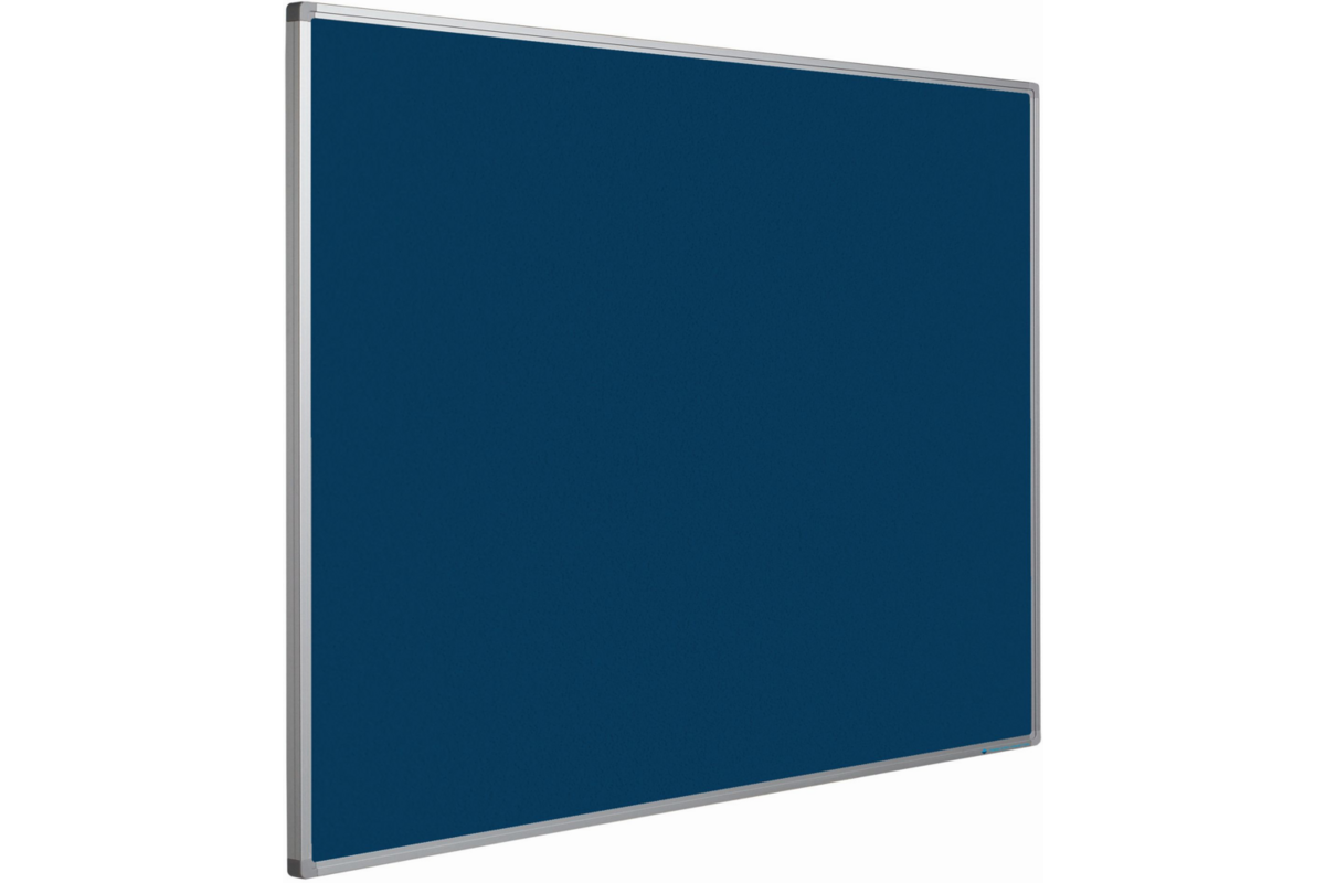Prikbord Softline profiel 16mm, bulletin blauw, 120x180 cm