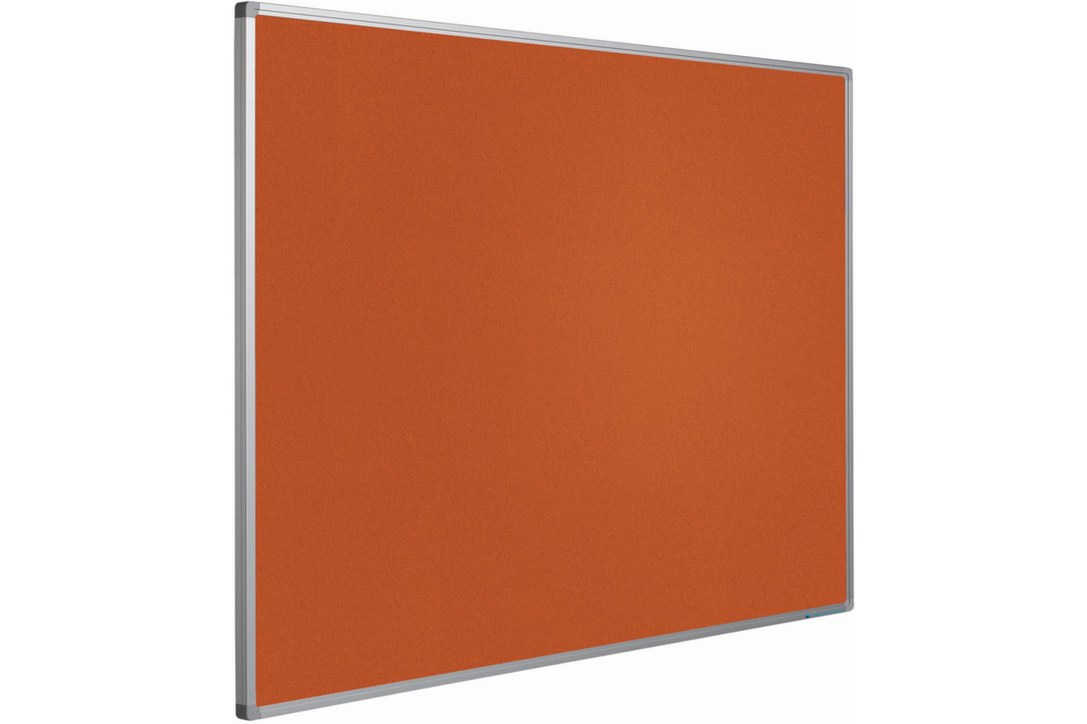 Prikbord Softline profiel 16mm, bulletin oranje, 90x180 cm