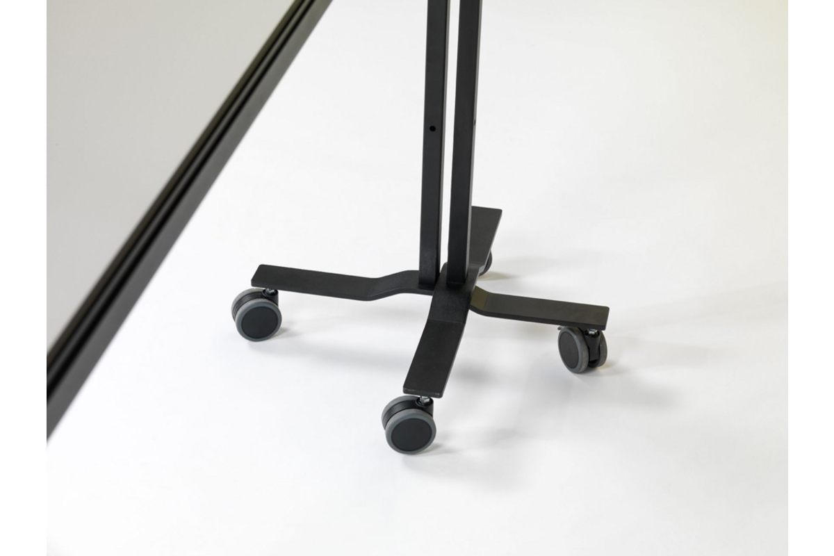 Verrijdbaar Work Board, emailstaal wit, 120x150 cm