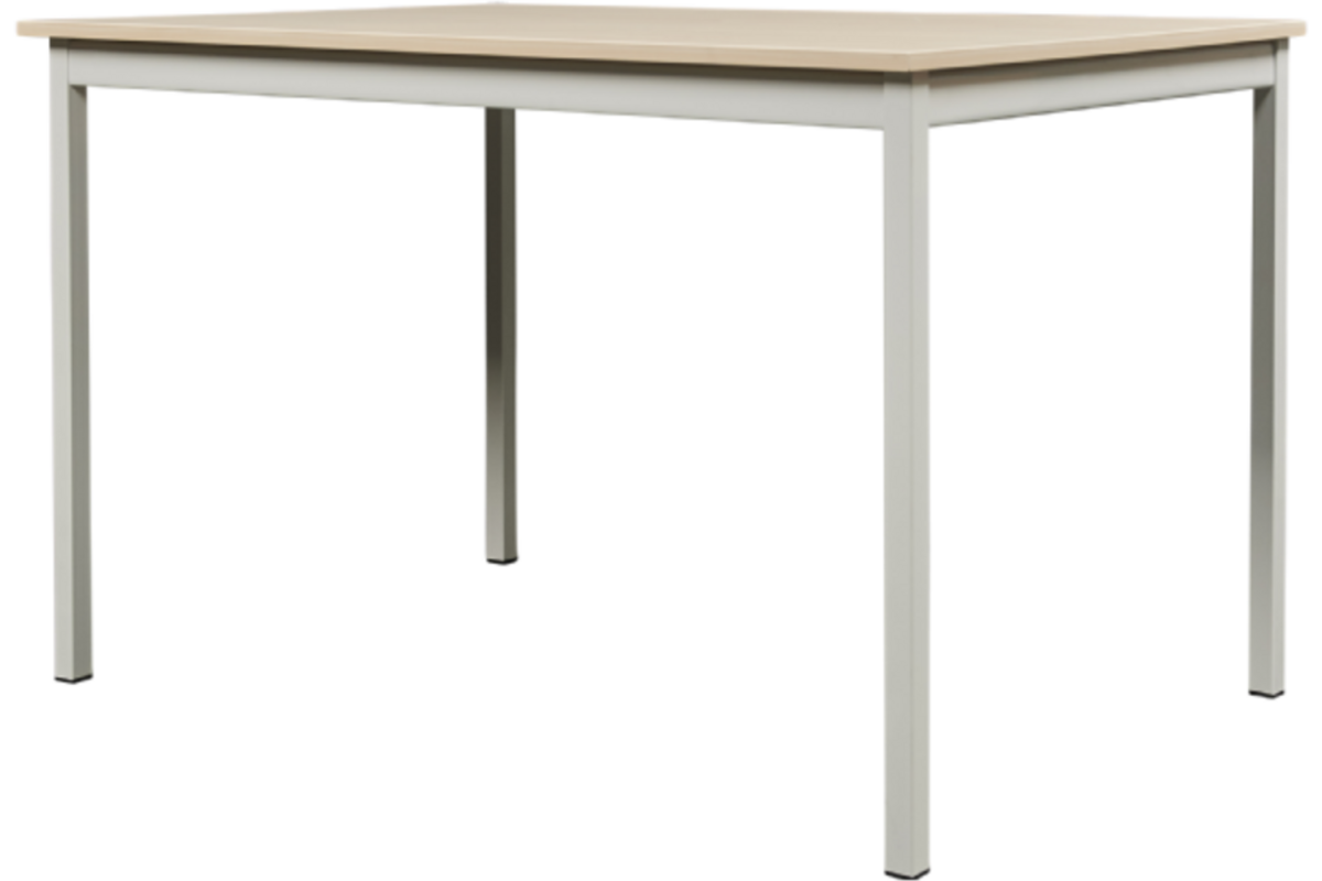 Tafel Ecco 120x60cm, vastgel. poten h. 75cm,  berk. Framekl S1510–Y3OR