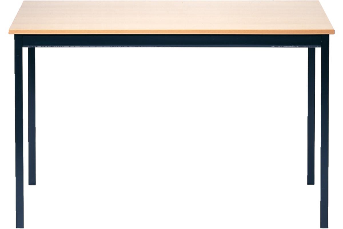 Tafel Ecco 140x70 cm, vastgelaste poten hoogte 75 cm