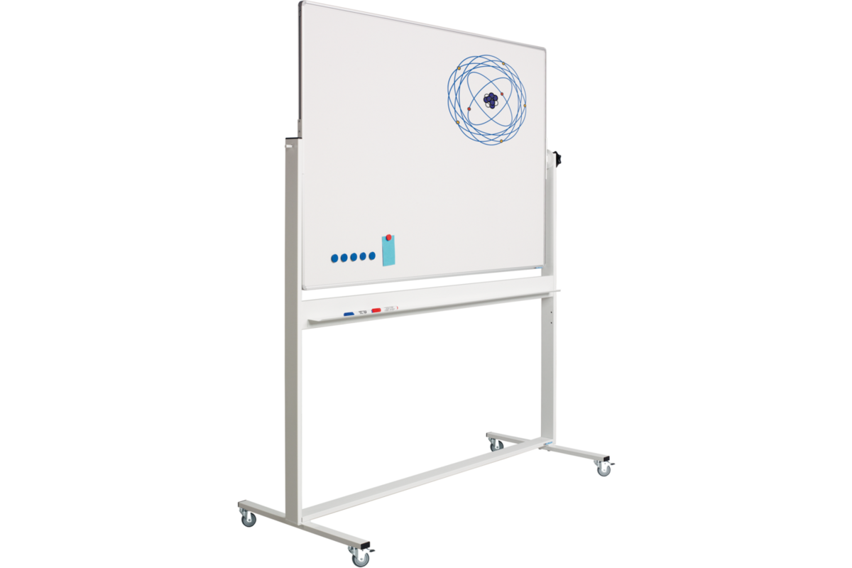 Kantelbord RC10mm profiel, email wit/wit incl. solid onderstel 100x200