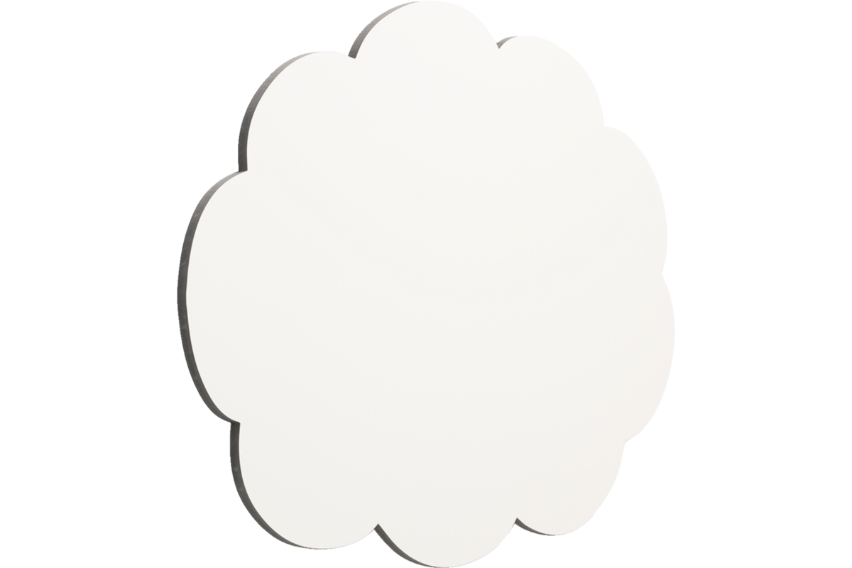 Whiteboard Chameleon emaille gedachtenwolk met zwarte rand 58 × 88 cm