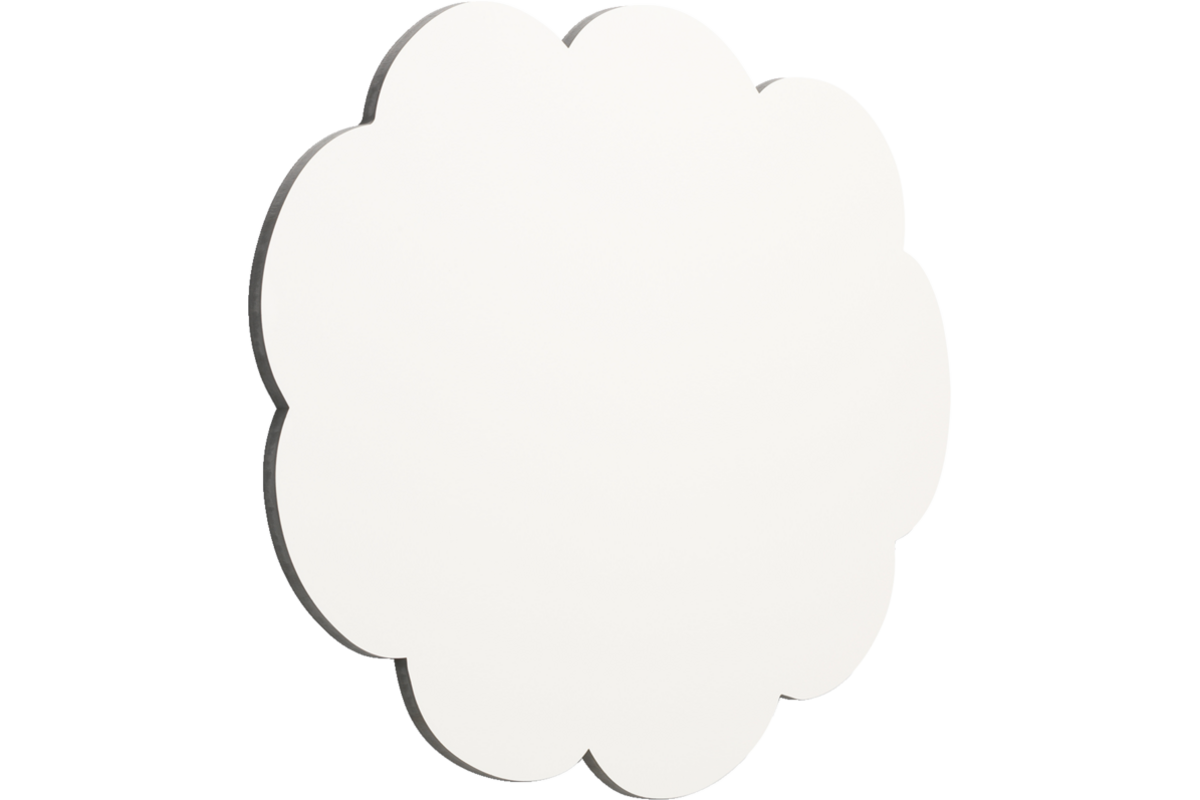 Whiteboard Chameleon emaille gedachtenwolk met zwarte rand 88 × 118 cm