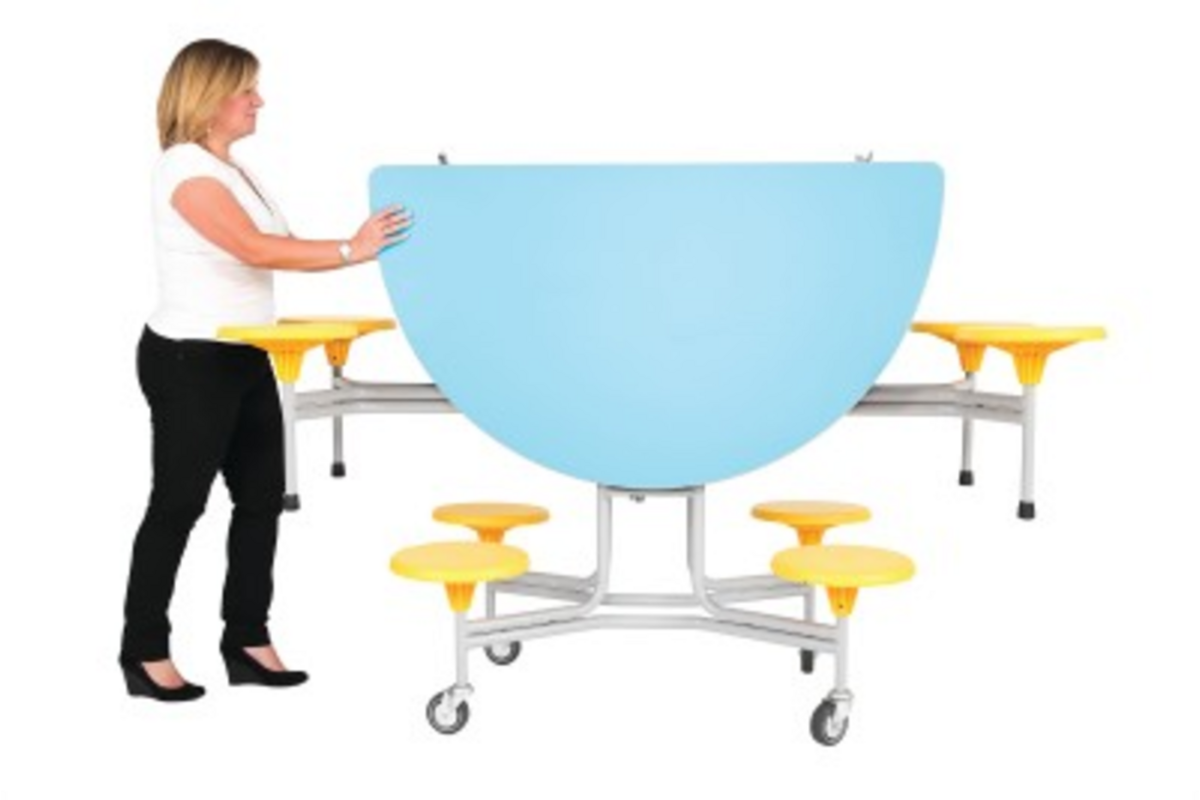 Ronde tafel, 8-zitter H61 136cm x 153cm x 61cm