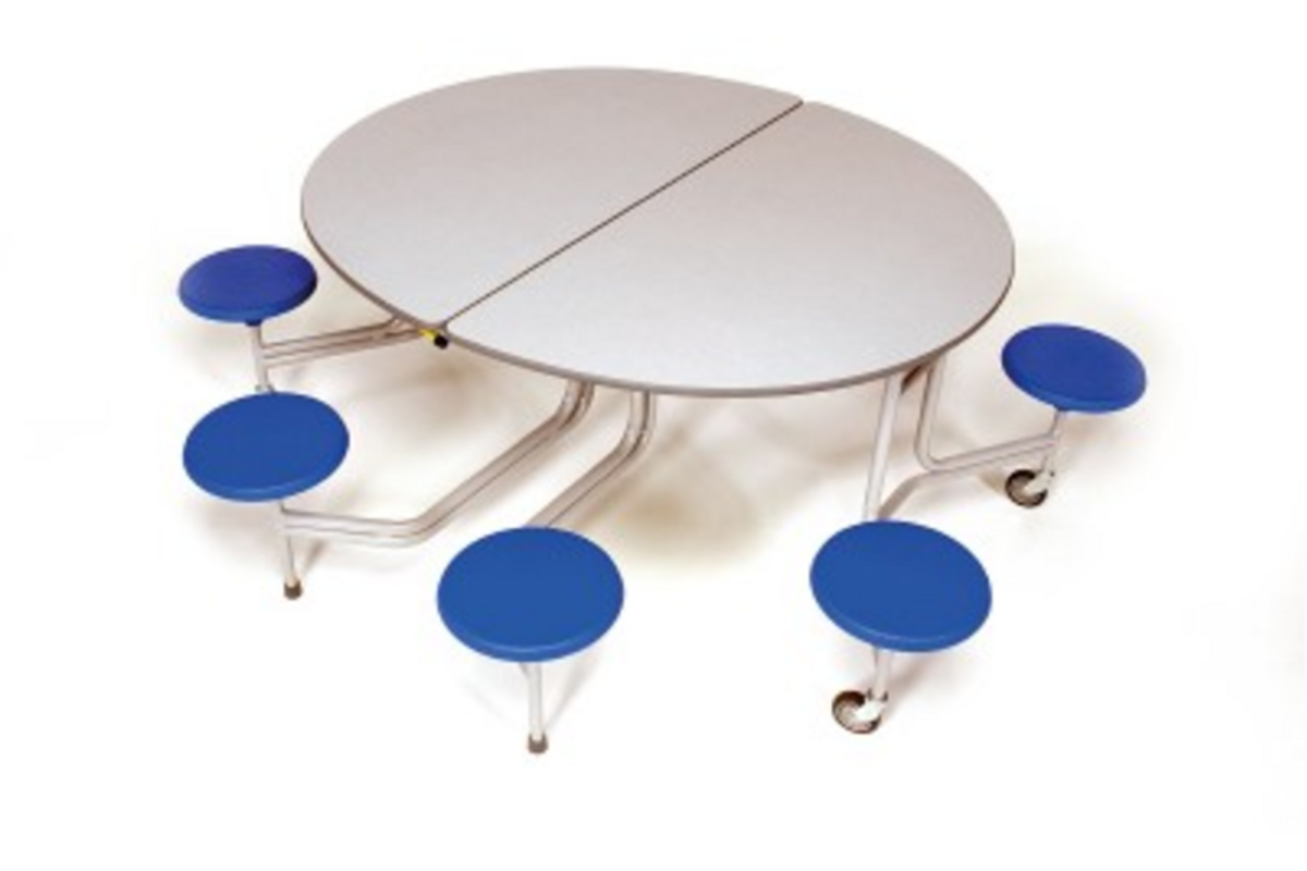Ronde tafel, 8-zitter H61 136cm x 153cm x 61cm