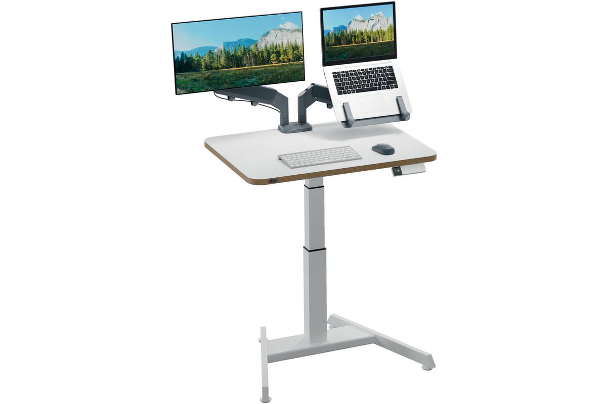 Leitz Ergo Elektrisch Zit-Sta Bureau (80x60 cm) met sta-op herinneringsfunctie