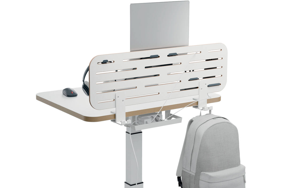 Leitz Ergo Bureau Ophangbord met laptophouder, 80x25 cm