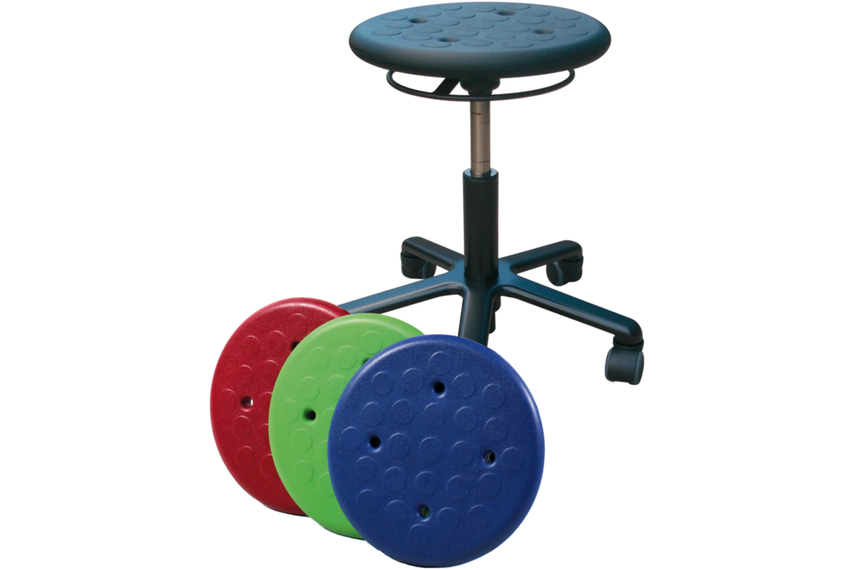 Leidstertaboeret Rond Pur blauw