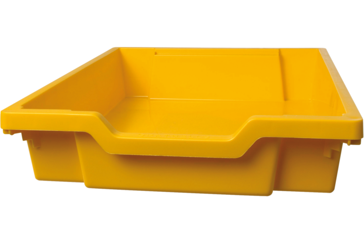 Gratnell lade F1 - 31 x 43 x 7,5 cm (lxdxh), geel /Sunshine Yellow (02)