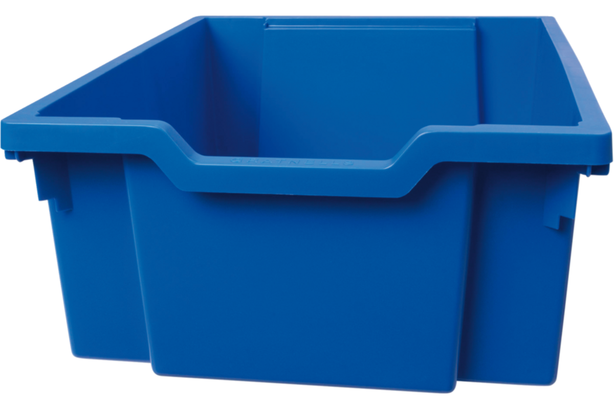 Gratnell lade F2 - 31 x 43 x 15 cm (lxdxh), blauw / Royal Blue (06)