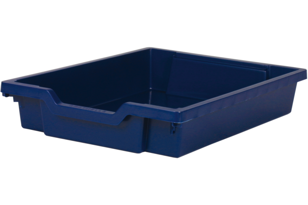Gratnell lade F1 - 31 x 43 x 7,5 cm (lxdxh), blauw / Midnight Blue (17)