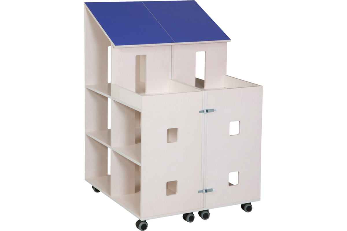 Klip Klap poppenhuis H115xB150xD37,5 cm dak
