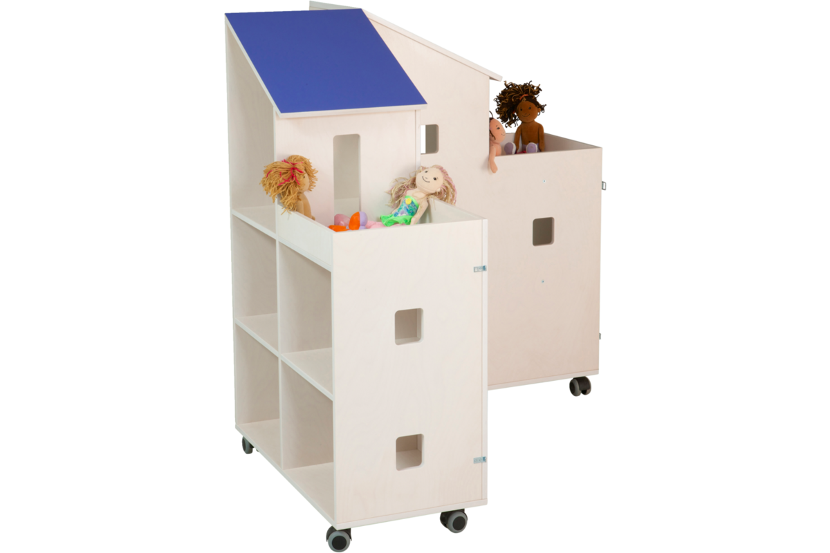 Klip Klap poppenhuis H115xB150xD37,5 cm dak