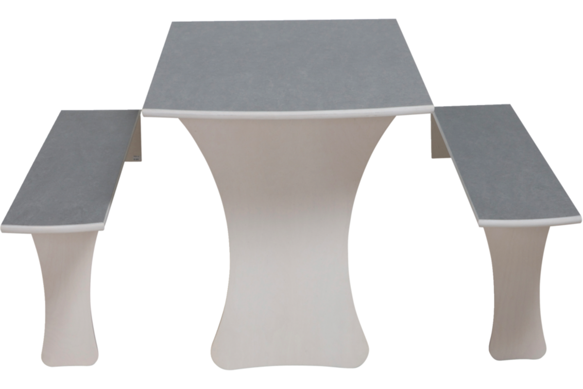 Opklapbank los Lengte 120xH32 cm, inclusief montage