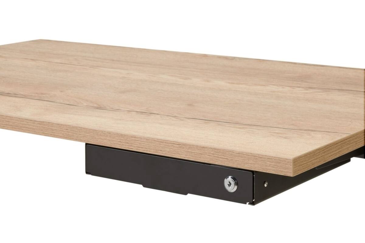 Lade voor onder bureau PL-S, zwart