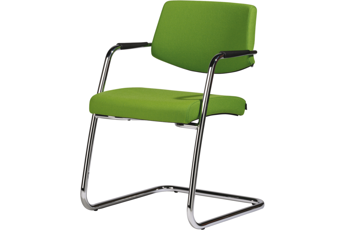 Stoel Passepartout 20, BN-stof sledemodel zwart