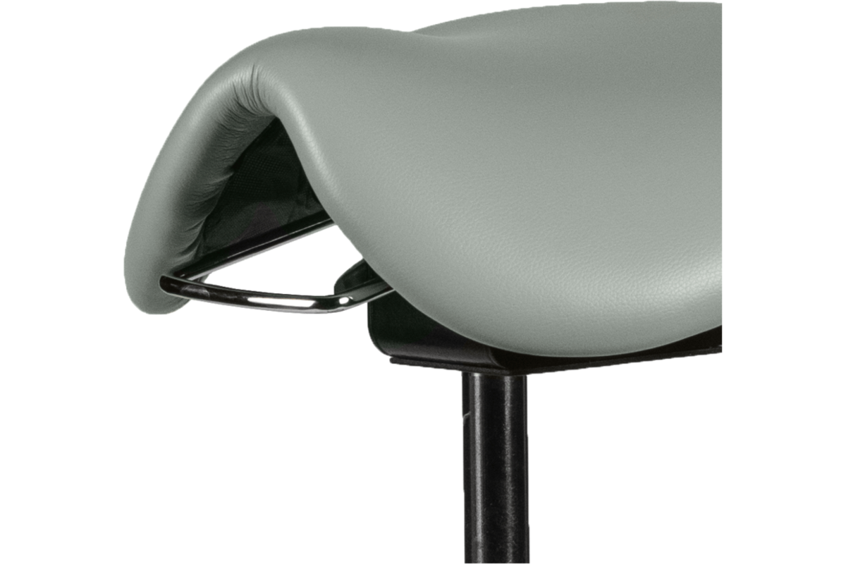 Zadelkruk zithoogte 46-61 cm, luxe kunstleder Pastelgroen/1