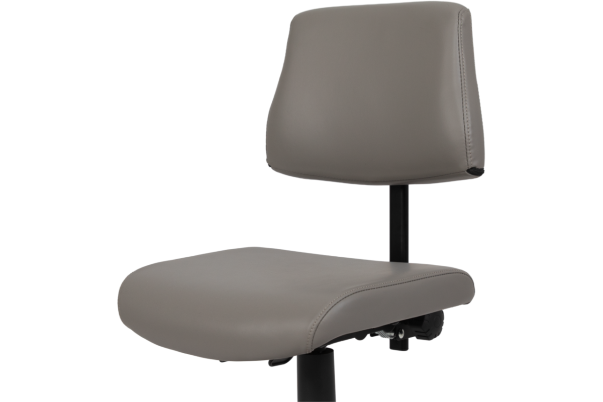 Stoel zithoogte 43-57 cm, luxe kunstleder Donkergrijs/10