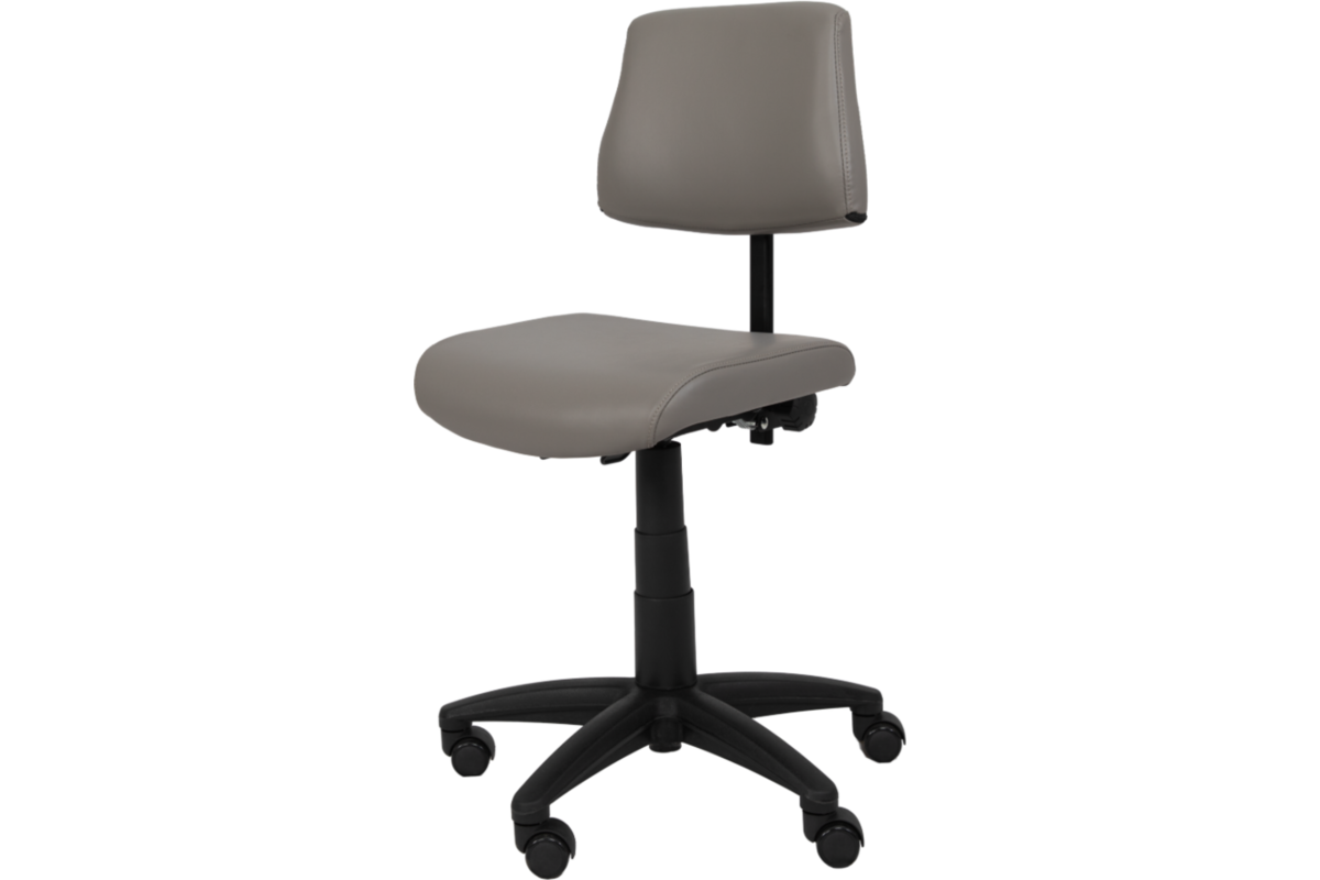 Stoel zithoogte 43-57 cm, luxe kunstleder Donkergrijs/10