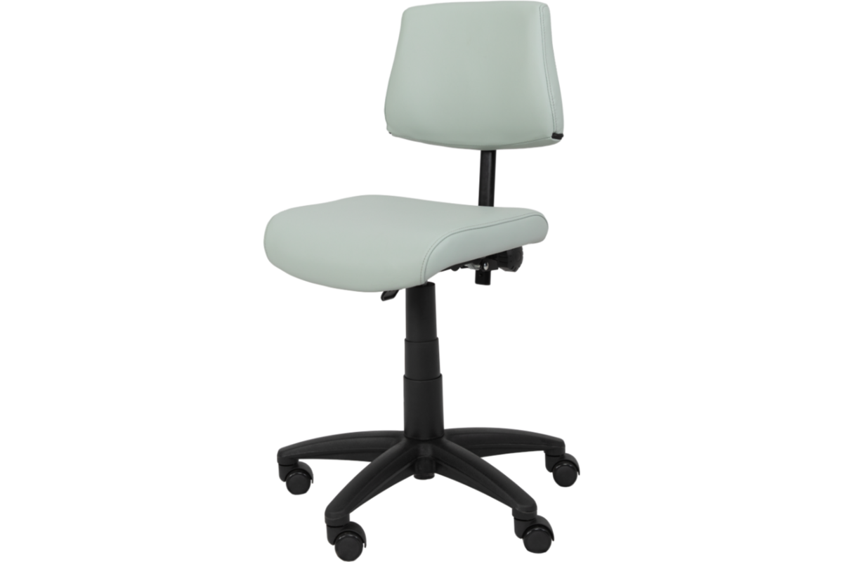 Stoel zithoogte 43-57 cm, luxe kunstleder Pastelgroen/01