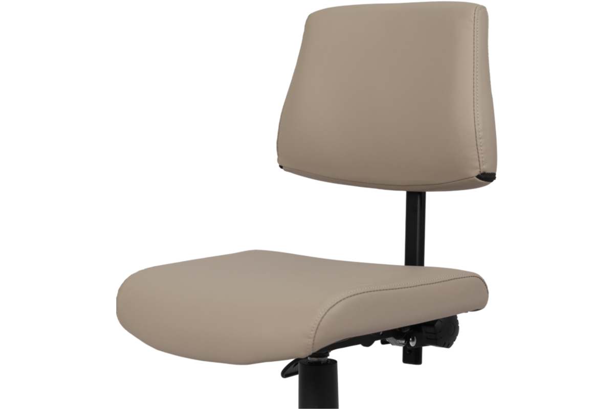 Stoel zithoogte 43-57 cm, luxe kunstleder Taupe/08