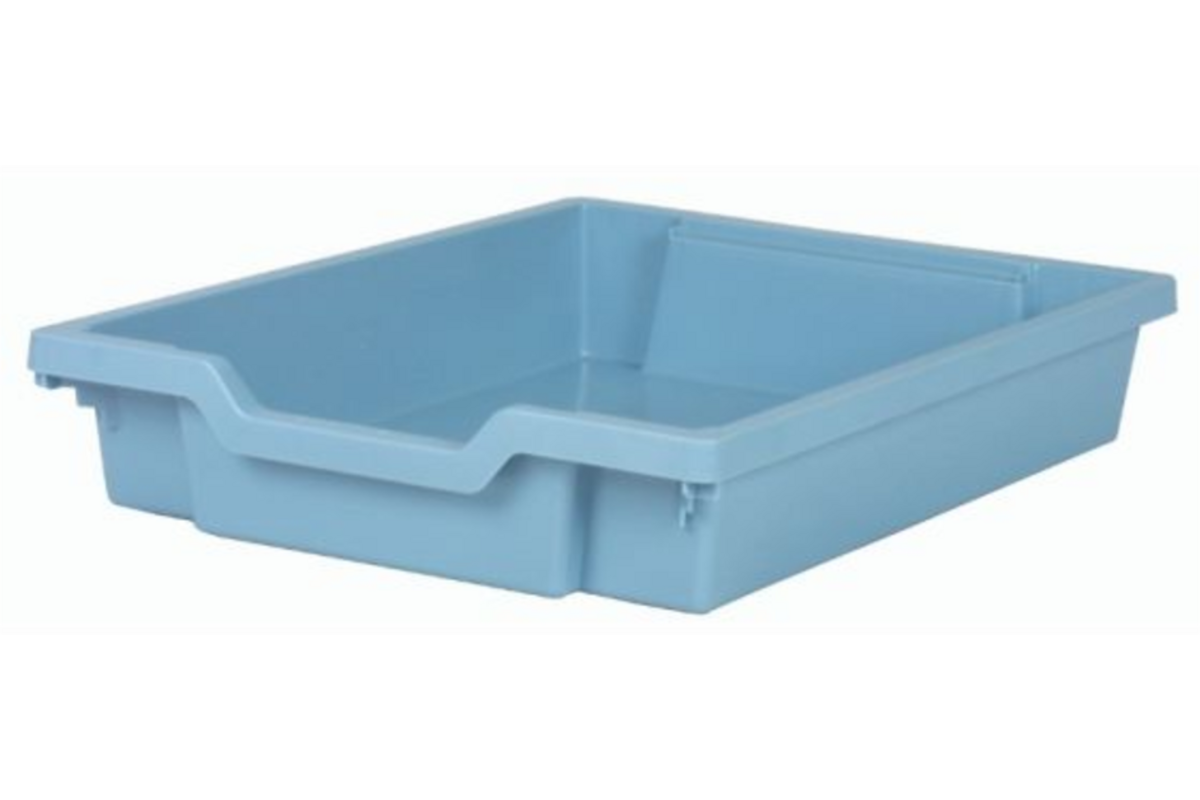 Gratnell lade F1 - 31 x 43 x 7,5 cm (lxdxh), Steel Blue (08)