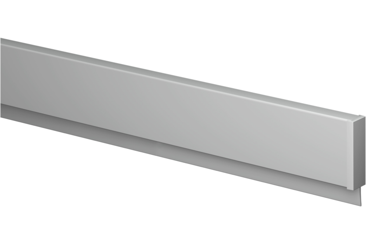 Info Rail alu 50 cm (inclusief bevestigingsmateriaal en eindkappen)