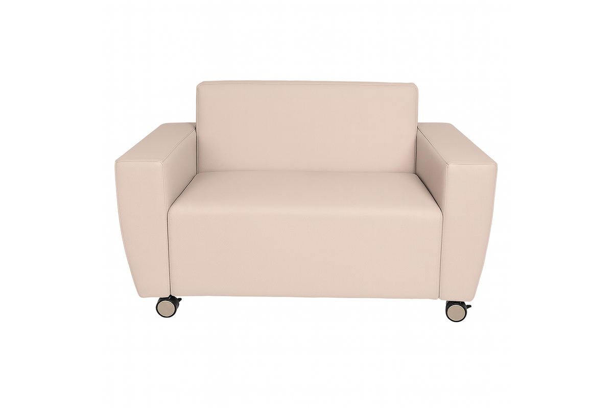 Bank Rolo 1,5-zits Loveseat op poten, stof 7x 32M1709 classic java